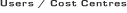 Users and cost centre administration